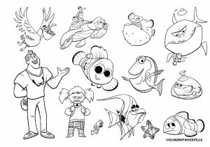 Finding Nemo Characters Coloring Pages   78401