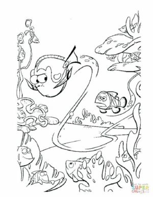 Finding Nemo Coloring Pages for Kids   sg46c