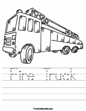 Fire Truck Coloring Pages Free to Print   54300