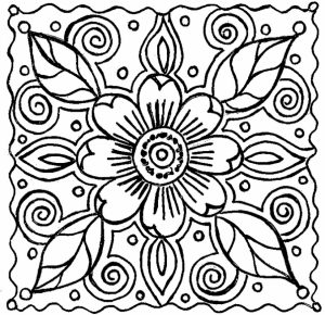Flowers Coloring Pages for Kids   2165