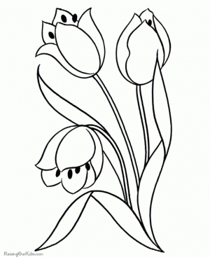 Flowers Coloring Pages Free to Print   3719