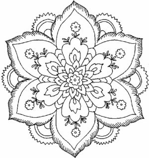 Flowers Mandala Coloring Pages for Adults   64tgx