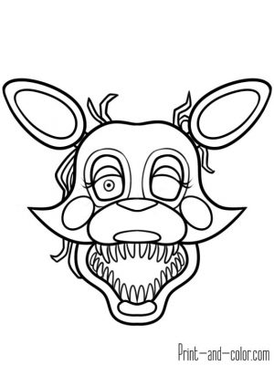 fnaf coloring pages for kids hp83