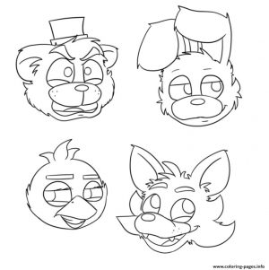fnaf coloring pages free aq57