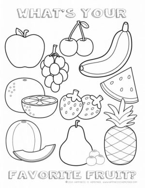 Food Coloring Pages best fruit   h37sn