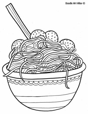 Food Coloring Pages noodle   8g4cm
