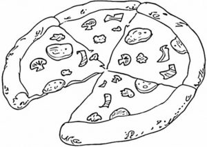 Food Coloring Pages pizza   o4nc5