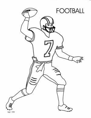 Football Player Coloring Pages Printable for Kids   25581