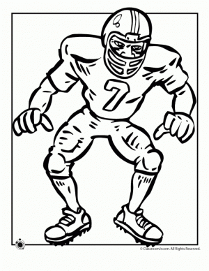 Football Player Coloring Pages Printable for Kids   41856