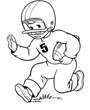 Football Player Coloring Pages to Print Online   95632