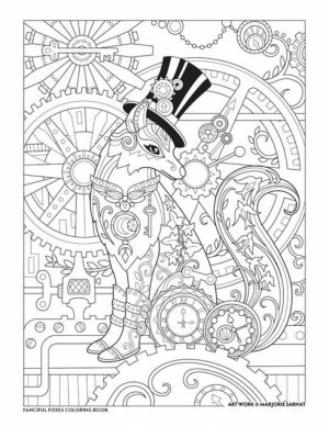 Fox Coloring Pages for Adults Printable   1abr6
