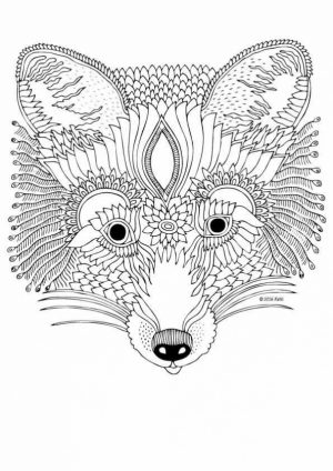 Fox Coloring Pages for Adults Printable   7an3m