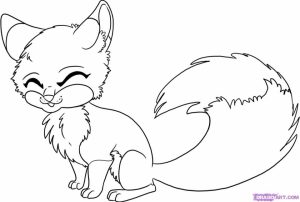 Fox Coloring Pages for Kids   7fg5n