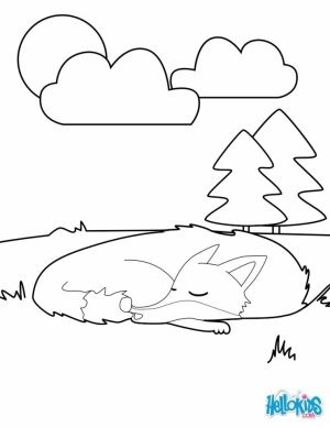 Fox Coloring Pages for Toddlers   2085l