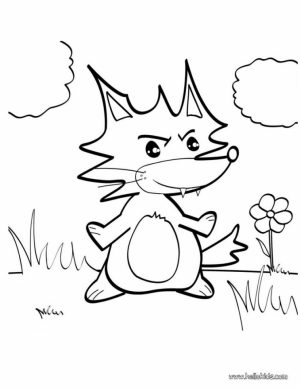 Fox Coloring Pages for Toddlers   2na7l