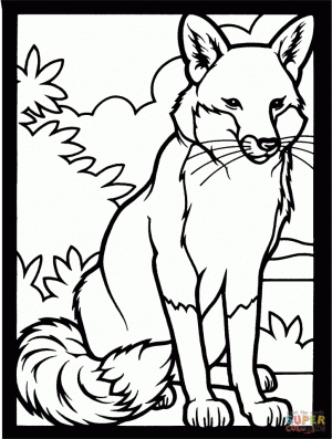 Fox Coloring Pages Free   561ab