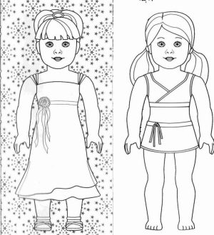 Free American Girl Coloring Pages   18fg19