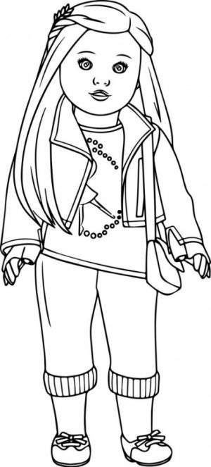 Free American Girl Coloring Pages to Print   rk86j