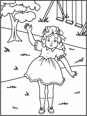 Free American Girl Coloring Pages to Print   v5qom
