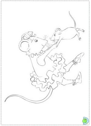 Free Angelina Ballerina Coloring Pages   5707