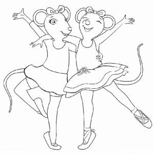 Free Angelina Ballerina Coloring Pages   706098