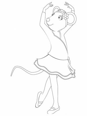 Free Angelina Ballerina Coloring Pages to Print   194510