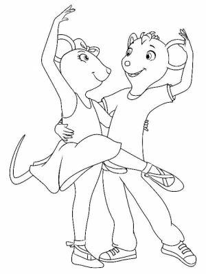 Free Angelina Ballerina Coloring Pages to Print   920510
