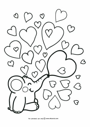 Free Baby Elephant Coloring Pages for Preschoolers   67932