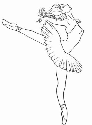 Free Ballerina Coloring Pages   18fg16