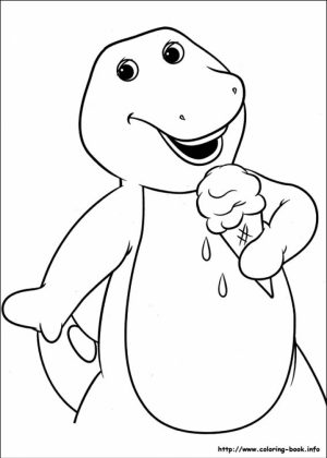 Free Barney Coloring Pages for Kids   81414