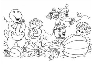 Free Barney Coloring Pages to Print for Kids   47012