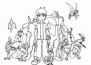Free Ben 10 Coloring Pages   18fg11