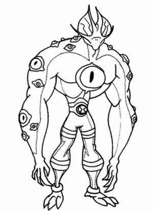 Free Ben 10 Coloring Pages to Print   6pyax