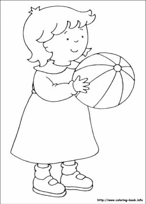Free Caillou Coloring Pages   9tf1q