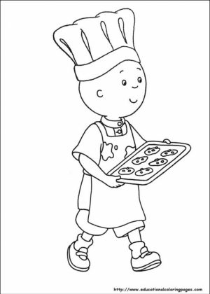 Free Caillou Coloring Pages   t29m27