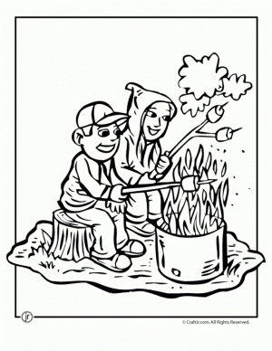 Free Camping Coloring Pages   46159