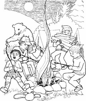 Free Camping Coloring Pages to Print   12490