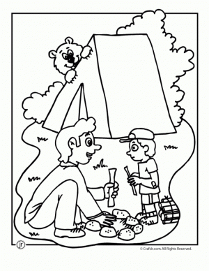 Free Camping Coloring Pages to Print   16629