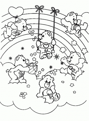 Free Care Bear Coloring Pages for Toddlers   p97hr