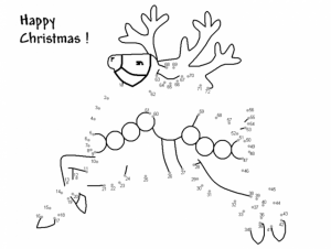Free Christmas Dot to Dot Coloring Pages to Print   HFGYX