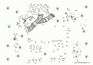 Free Christmas Dot to Dot Coloring Pages   VQKC4