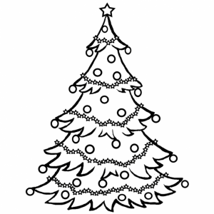 Free Christmas Tree Coloring Pages   39192