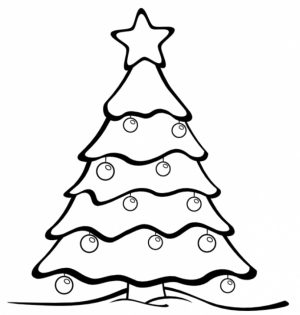 Free Christmas Tree Coloring Pages   72942