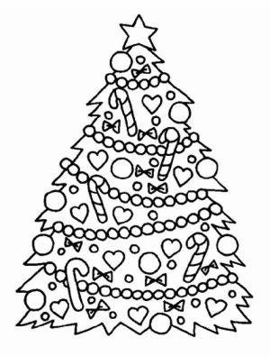 Free Christmas Tree Coloring Pages to Print   75116