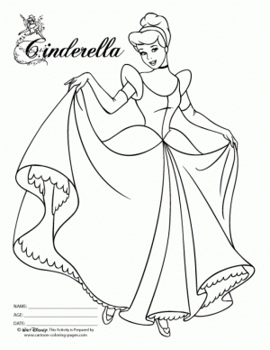 Free Cinderella Coloring Pages   6986