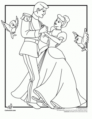 Free Cinderella Coloring Pages to Print   45581