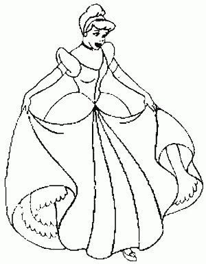 Free Cinderella Coloring Pages to Print   92992