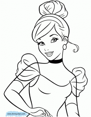 Free Cinderella Coloring Pages to Print   94076