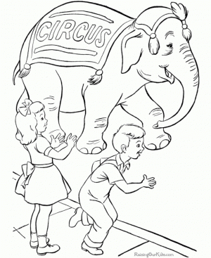 Free Circus Coloring Pages   4488