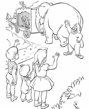 Free Circus Coloring Pages to Print   12490